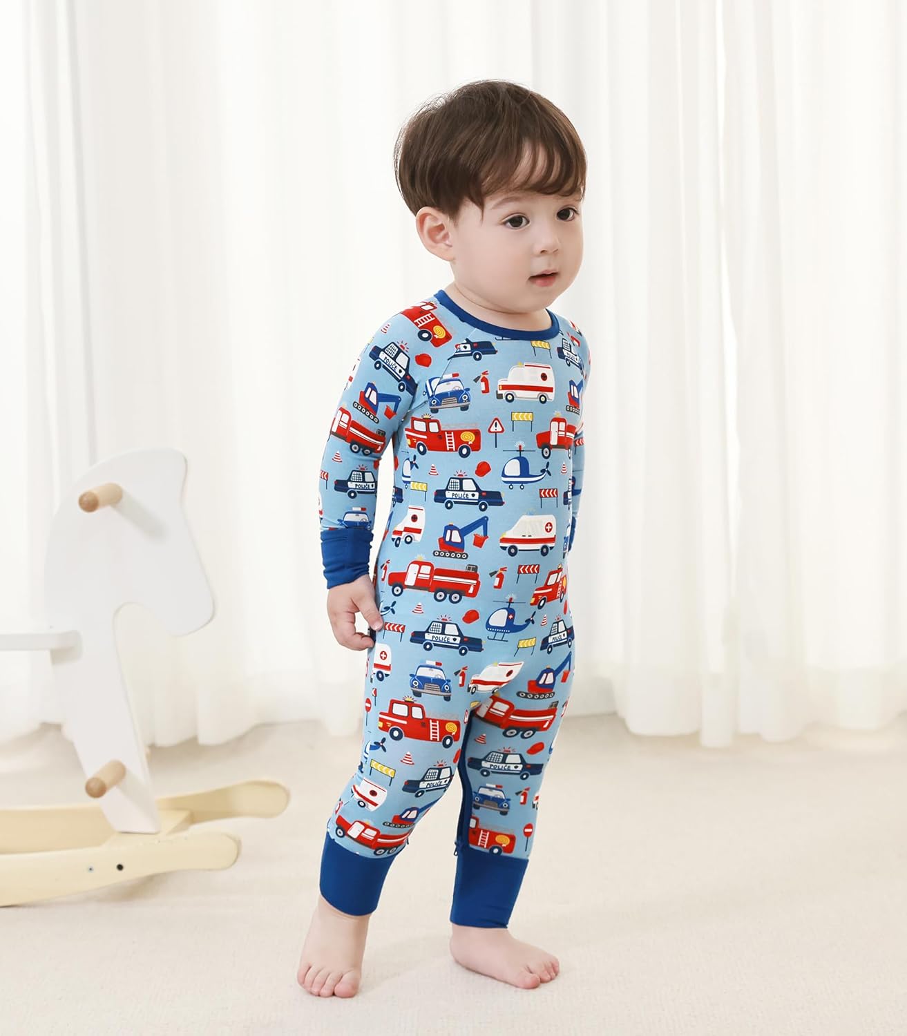 Baby Boys Girls Romper Long Sleeve Jumpsuits Infant Unisex One-Piece Bamboo Viscose Zipper Mitten Rompers