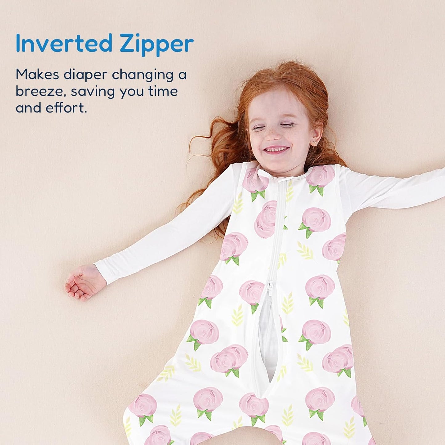 TotAha Toddler Sleep Sack with Legs, 0.5 TOG Light and Soft Baby Sleeping Bag, Walker Sleep Sack