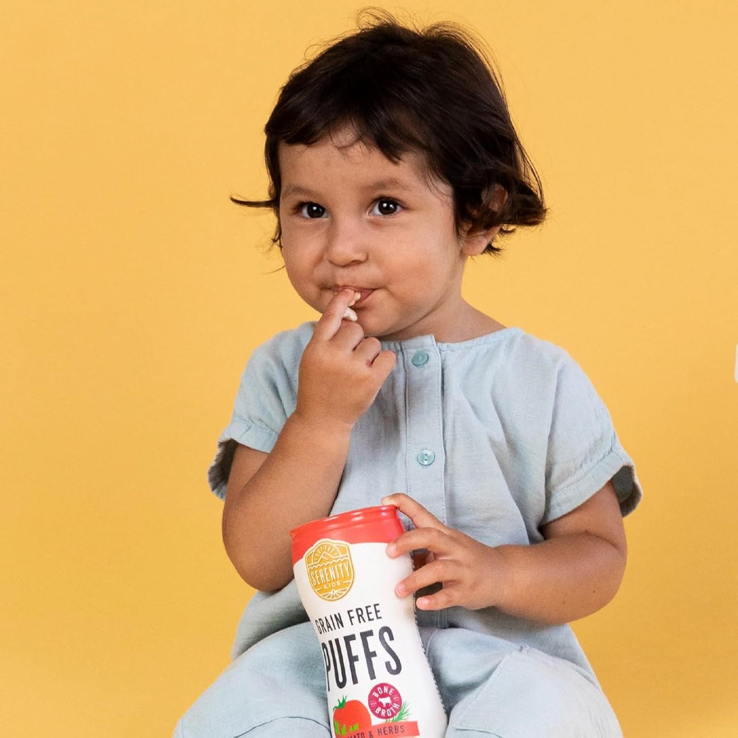 Serenity Kids 6+ Months Grain Free Puffs Toddler & Baby Snack | No Added Sugar, Gluten & Rice Free