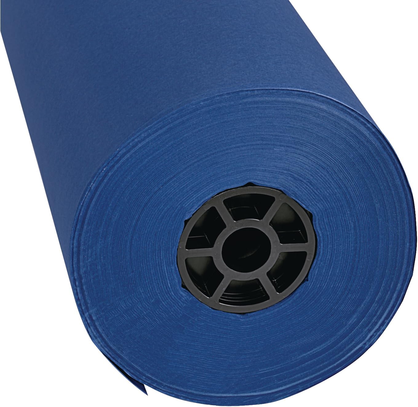 Colorations Arts and Crafts Paper Roll - 36" x 1000', Dark Blue , Dual Surface, Markers, Finger Paints, Painting, Watercolors, Acrylic Paints, Wall Art, Bulletin Board Paper, Kids Crafts