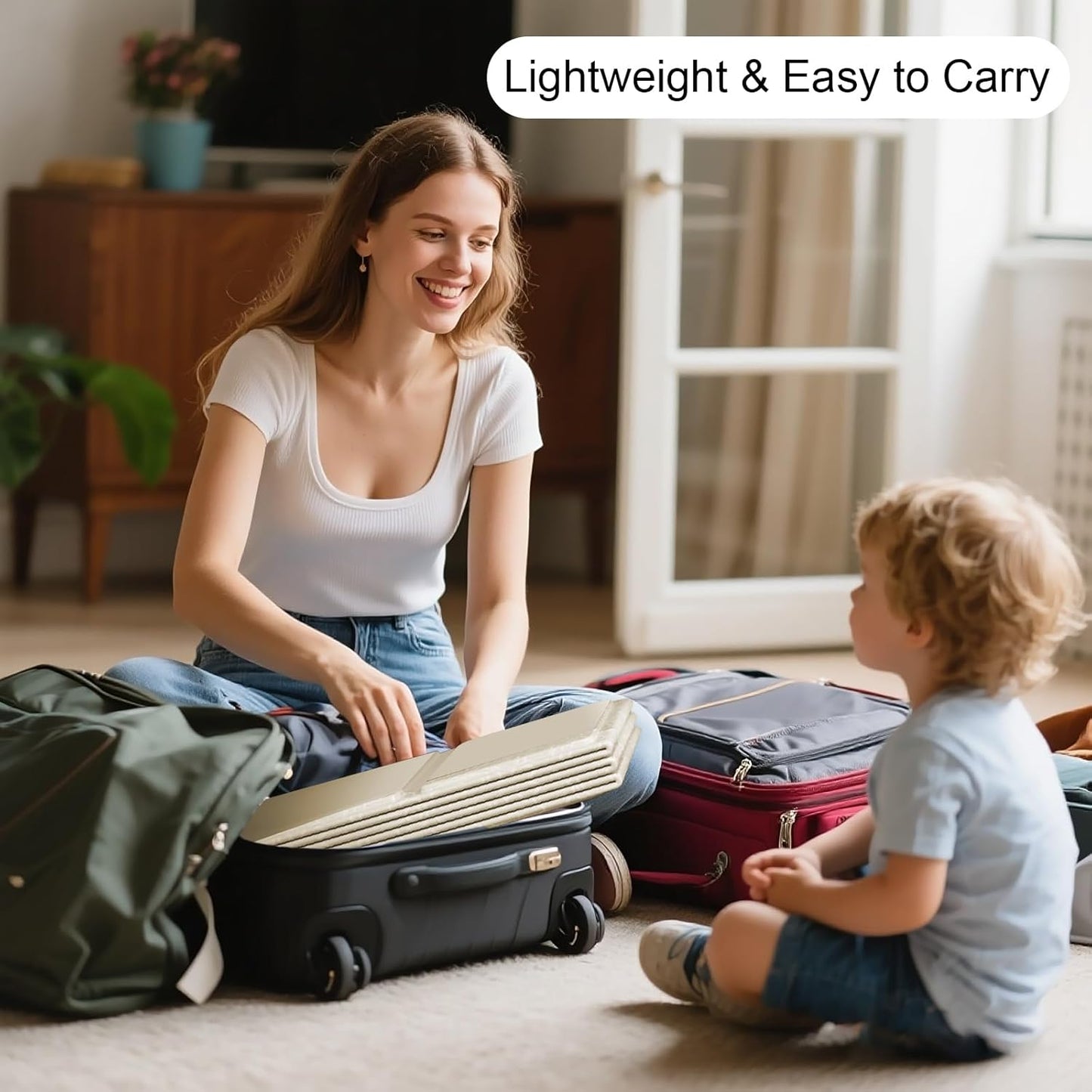 Collapsible Baby Bathtub, Portable & Foldable Bathtub for Newborns to Toddlers, Easy to Store