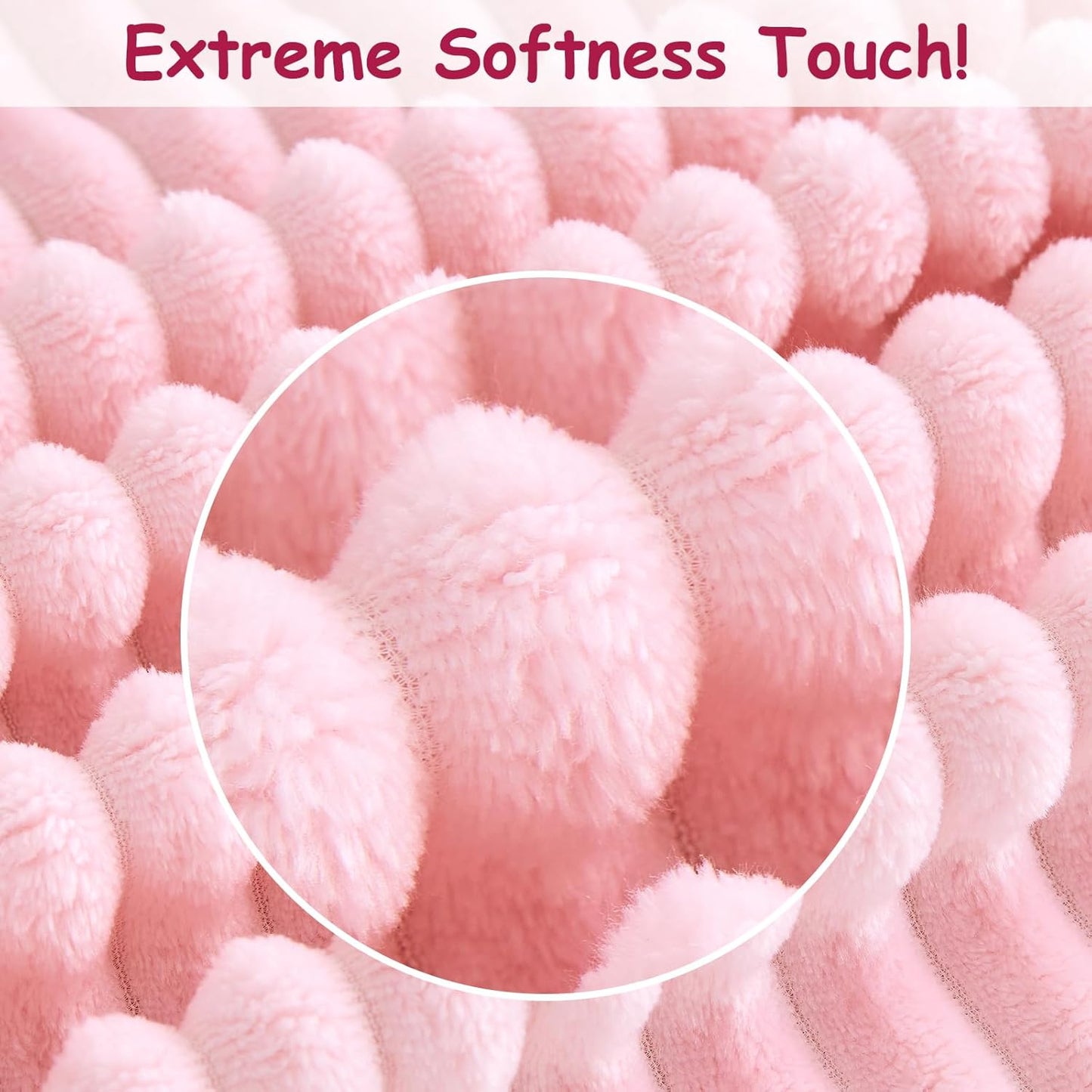 Soft Fleece Baby Blanket Ultra Cozy Pink Baby Blankets for Girls Warm and Lightweight Infant
