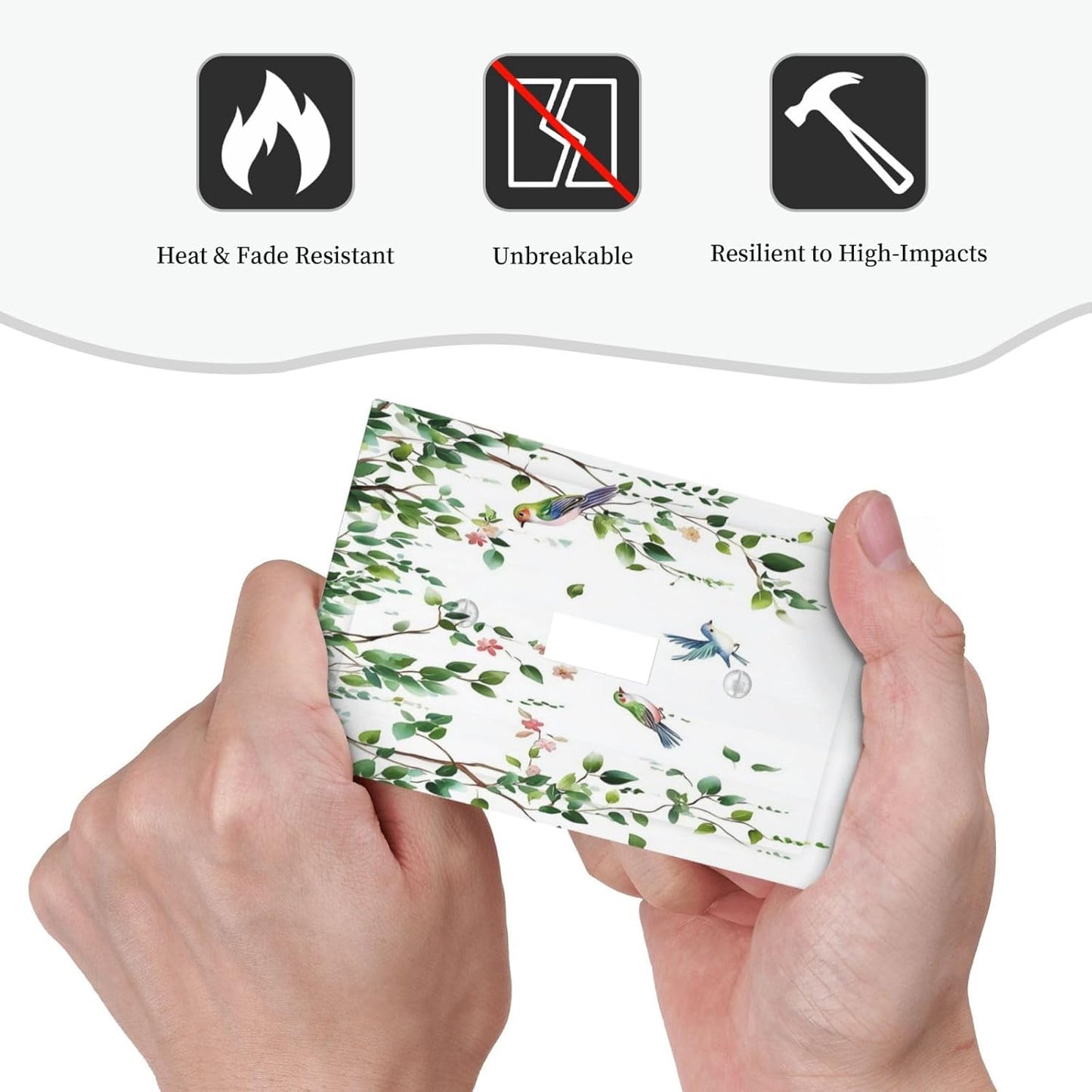 Decorative Light Switch Cover Green Leaves Bird Eucalyptus Sage Plant 1 Gang Single Toggle Device Electrical Faceplate Switchplates Decorator Outlet Wall Plate For Bed Room Living Room