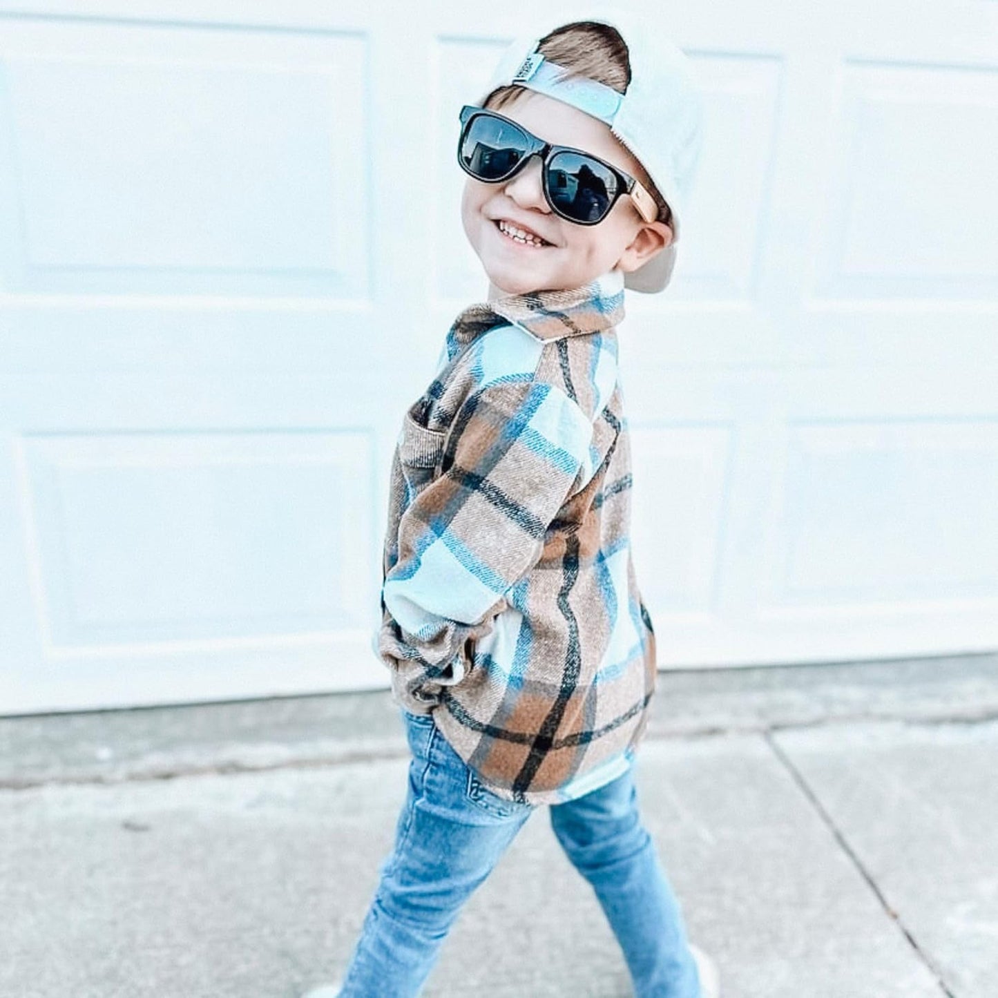 Baby Hats - Baseball Hat, Newborn Youth Flat Brim Mesh Trucker Surf Skate Bubba Bro Fitted Beach Cap Gorros para Bebes