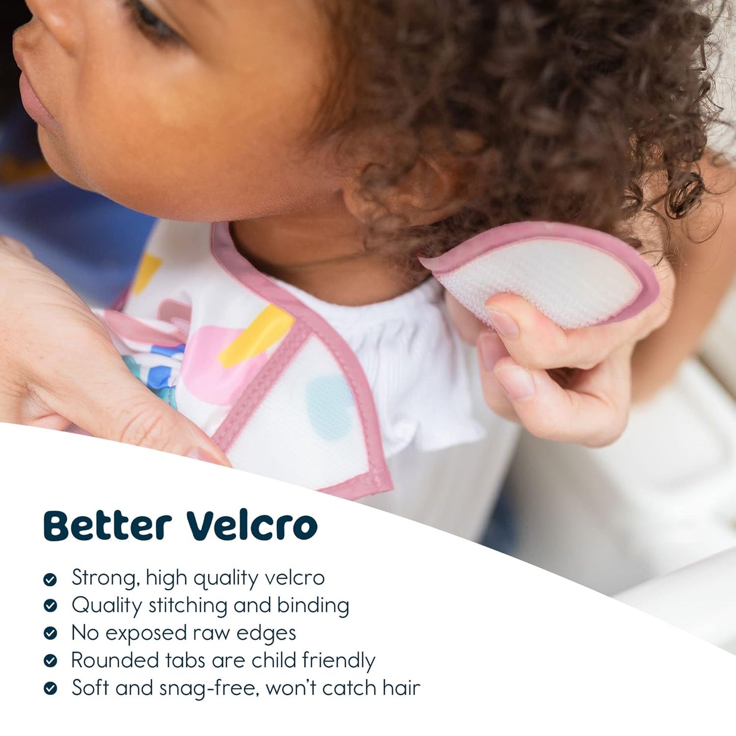 Tiny Twinkle Mess Proof Baby Bibs for Eating - Waterproof, Wipeable Bibs - Toddler Bibs - Travel