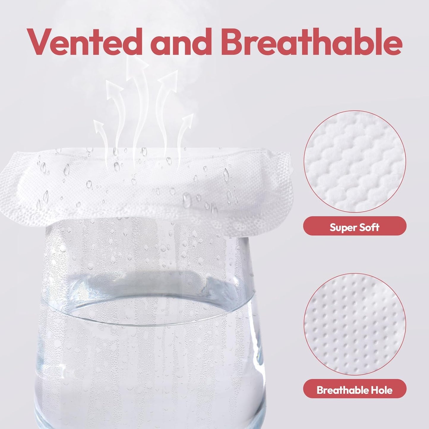 NCVI Disposable Ultra-Thin Nursing Pads 110 Count, Highly Absorbent Breast Pads for Leaking Milk