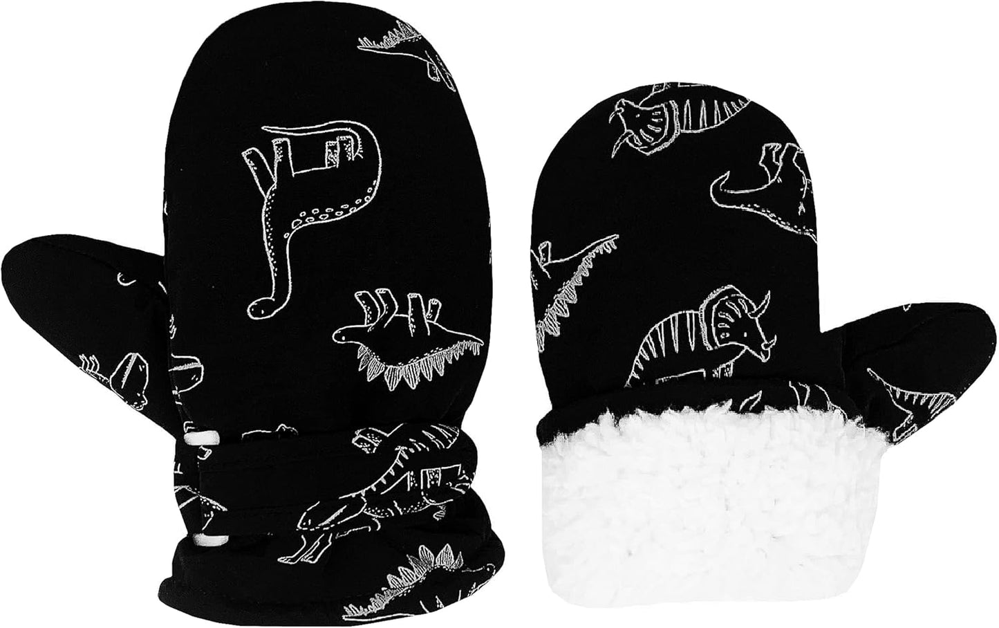 Toddler Gloves Kids Mittens Winter Warm Lined Fleece Gloves Waterproof Snow Baby Mitten for Boys Girls