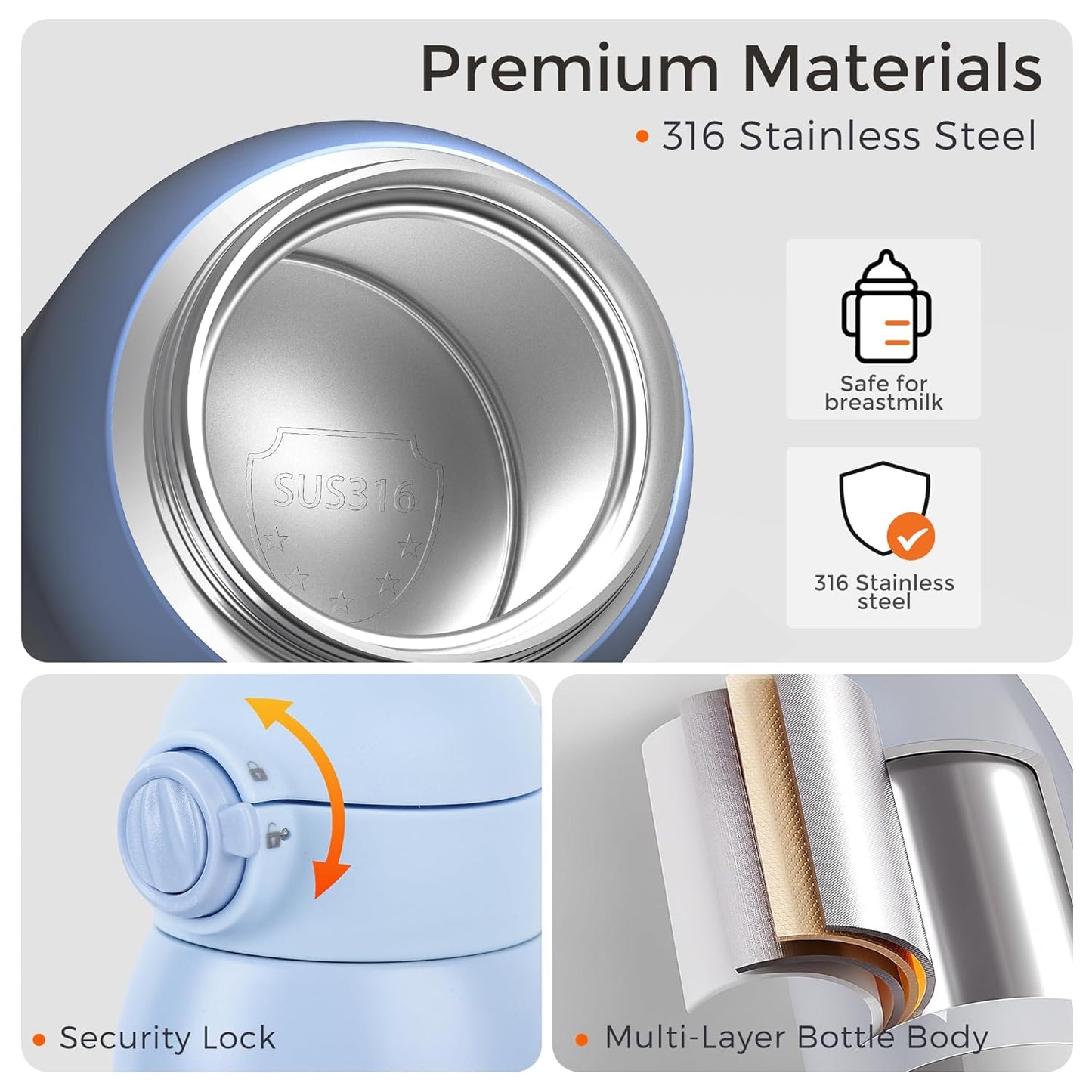 Portable Bottle Warmer for Travel, Dual Heating Modes for Breastmilk & Water, Portable Bottle Milk