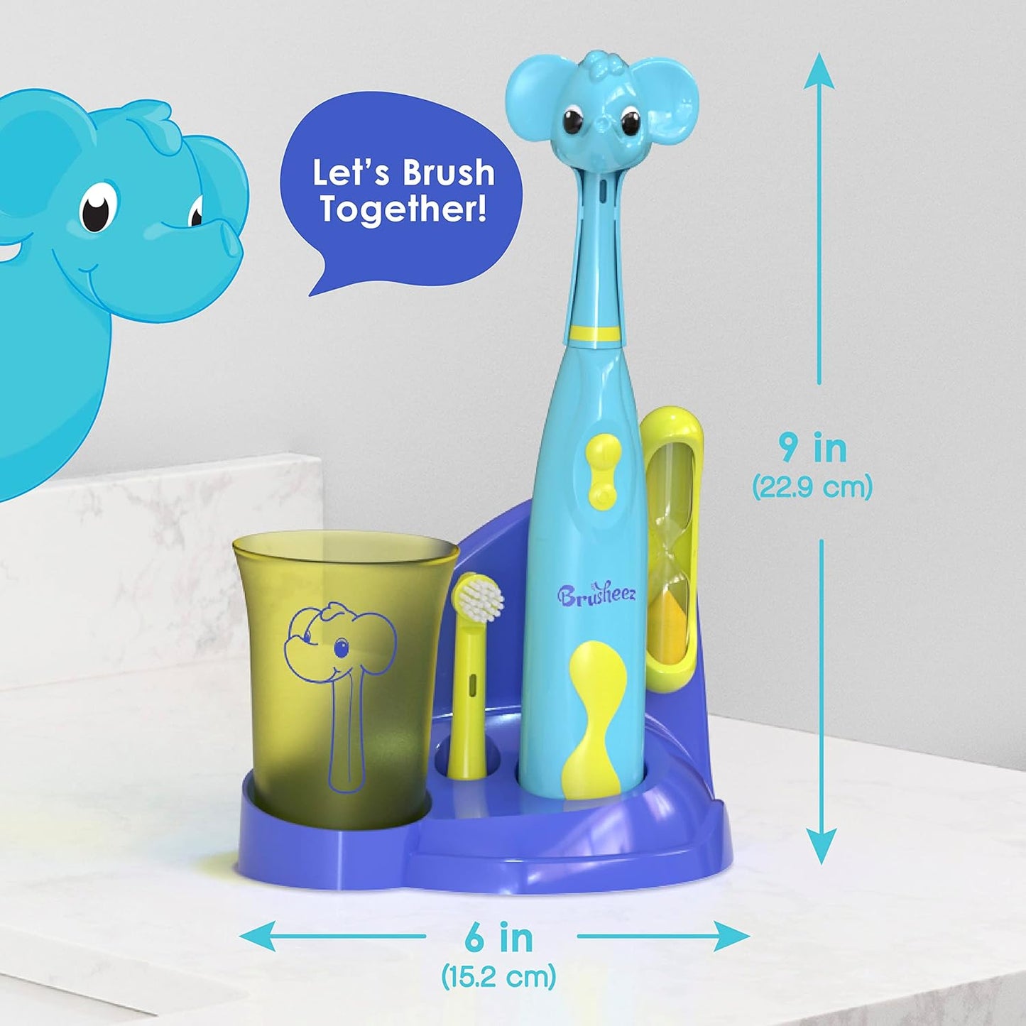 Brusheez Kids’ Electric Toothbrush Set - Safe & Effective for Ages 3+ - Parent Tested & Approved