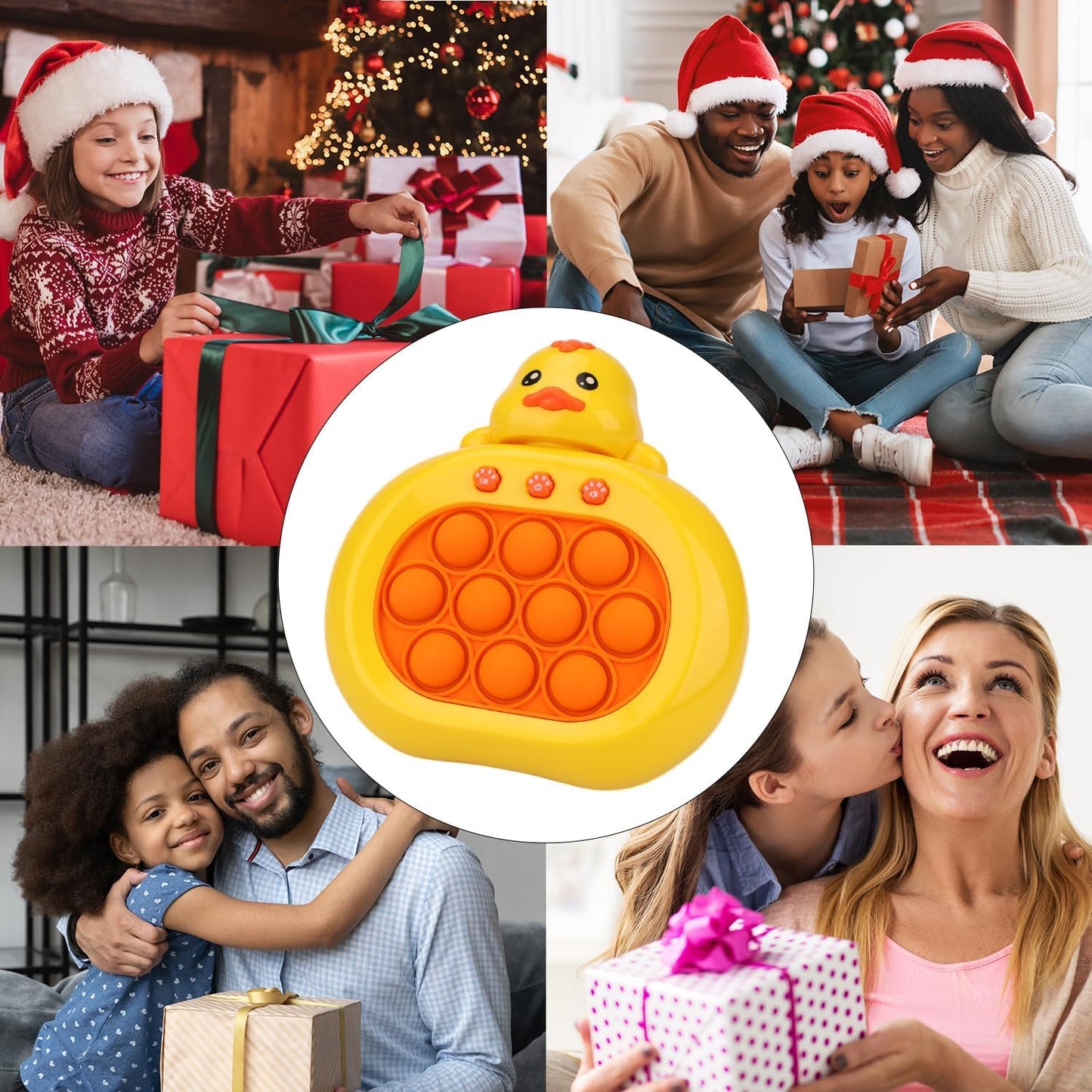 Quick Push Console with Instant Sound Feedback | Handheld Fast Speed Pushing Game | Pop The Target Interactive Educational Sensory Fidget Toy for Kids Adults | Fun Toy for Children 3-12