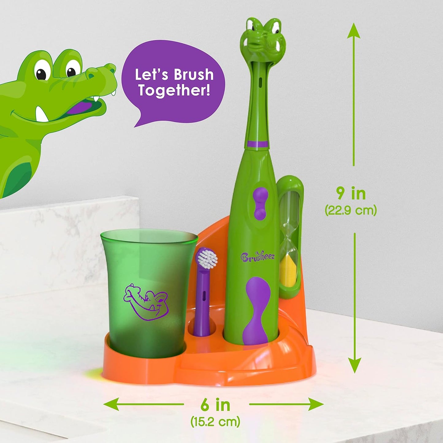 Brusheez Kids’ Electric Toothbrush Set - Safe & Effective for Ages 3+ - Parent Tested & Approved
