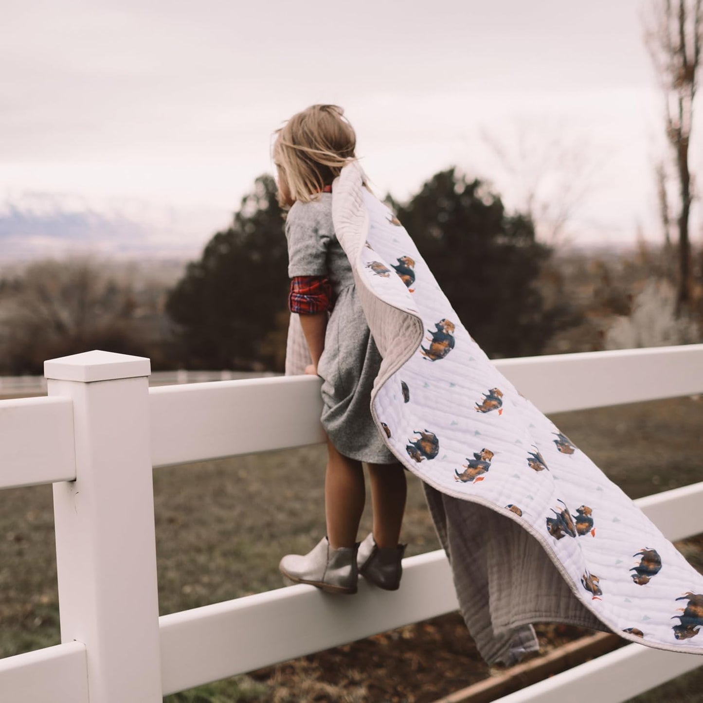 Little Unicorn Original Premium Cotton Quilt | Multi-Layered & Extra-Soft Muslin Fabric |for Babies