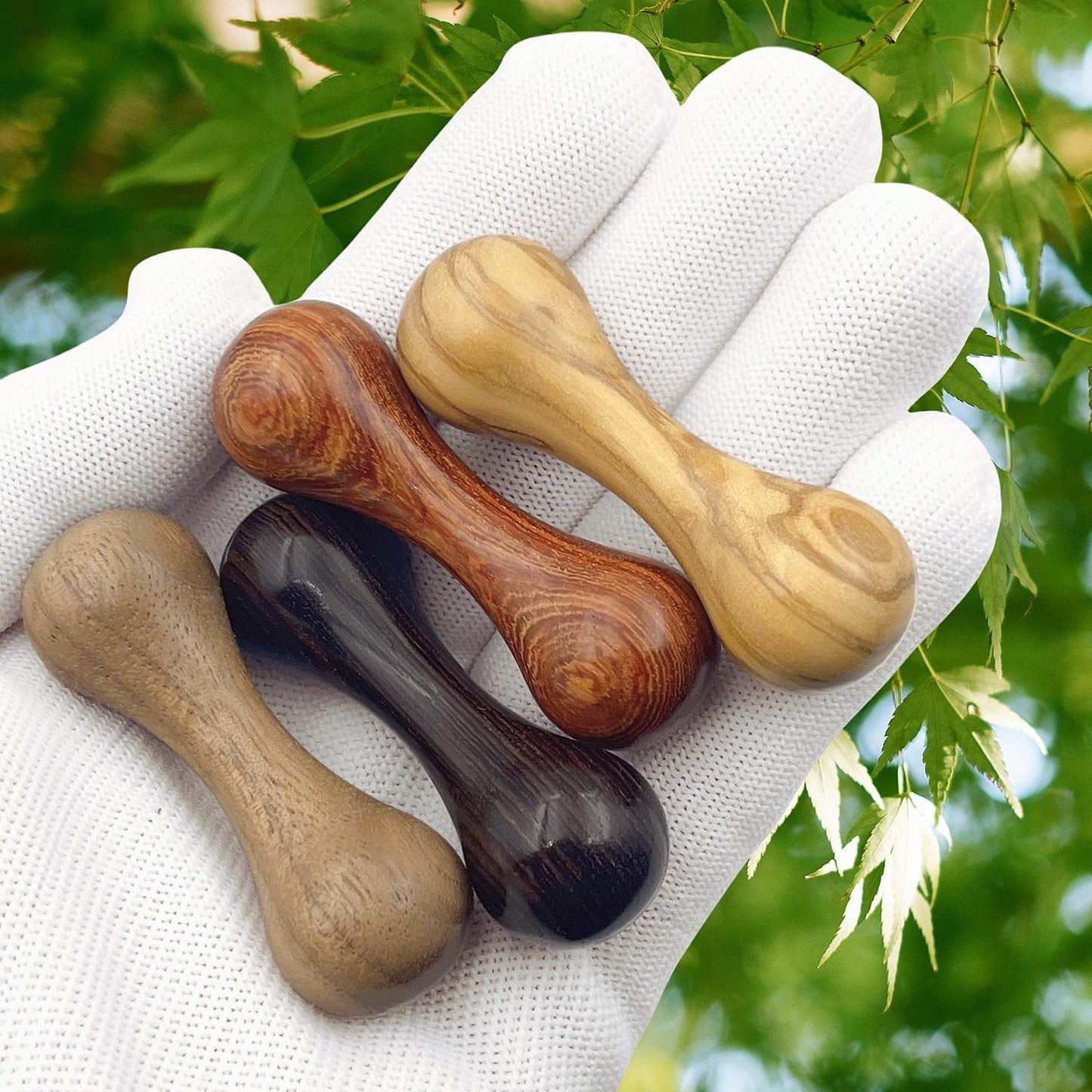 Knucklebone Wooden Bone Toys, Finger Skill Toys, Portable EDC Desktop Fidget Toys, Leisure Toys Suitable for Many Scenes (Walnut)
