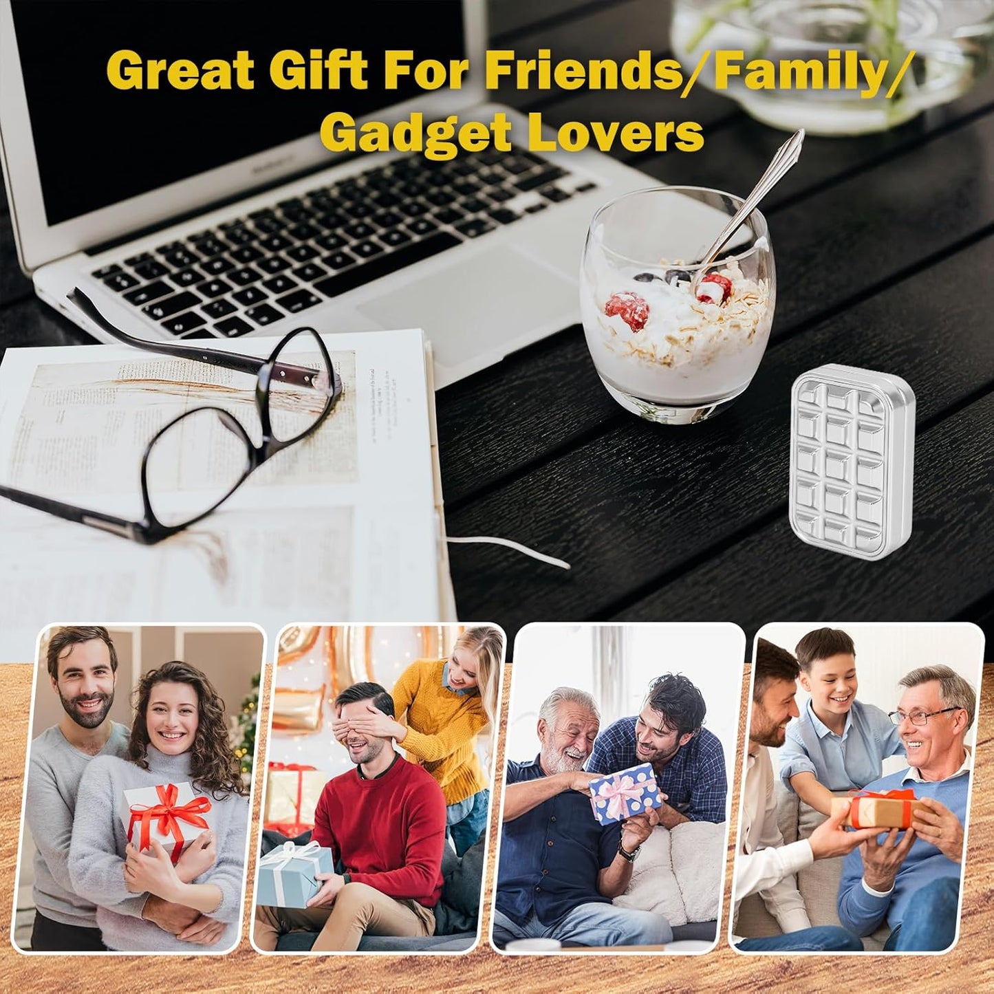 Fidget Slider for Adults - Brick Slider Metal Fidget Toys, Anxiety/ADHD/Annoy Relieving EDC Metal