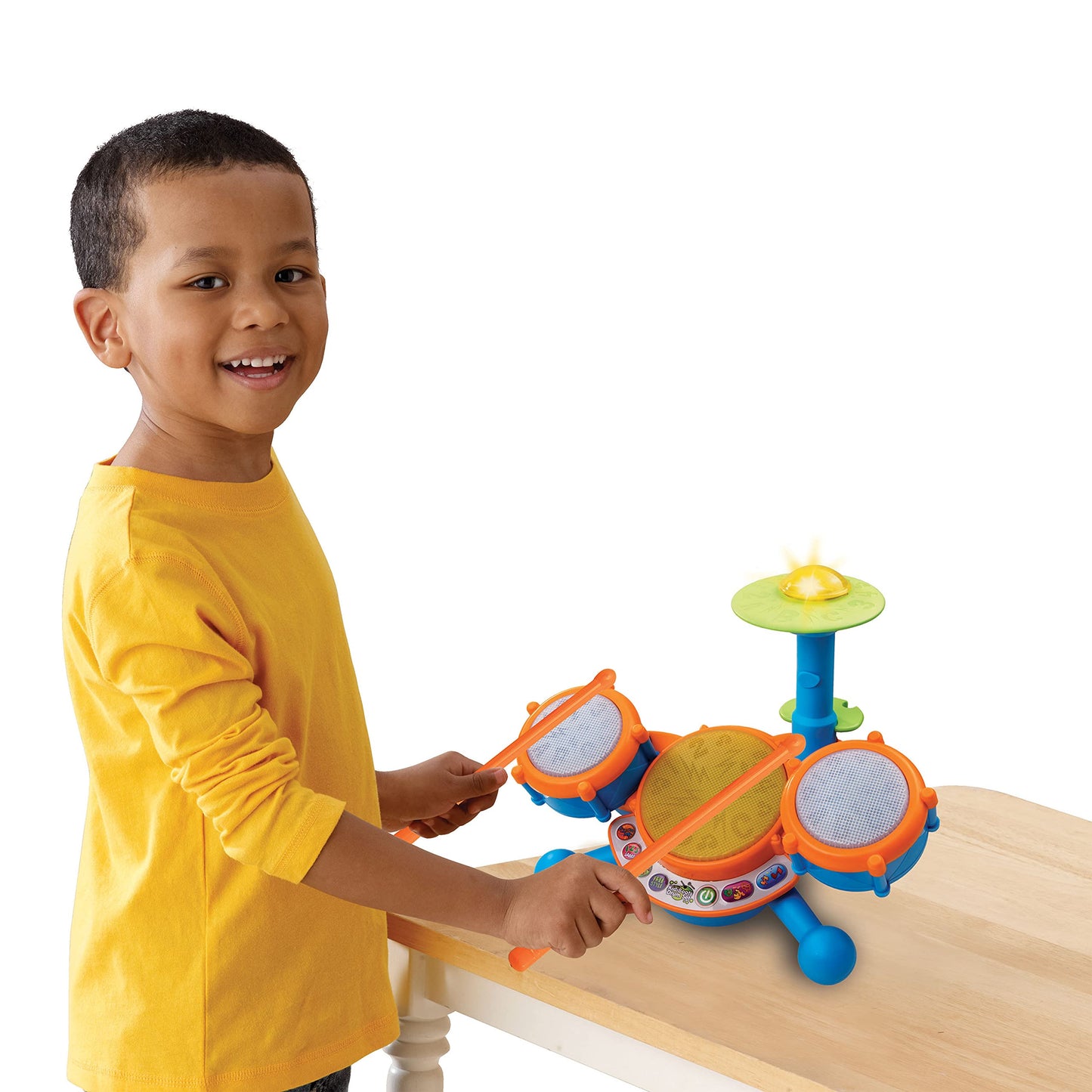 VTech KidiBeats Drum Set (Frustration Free Packaging), Orange