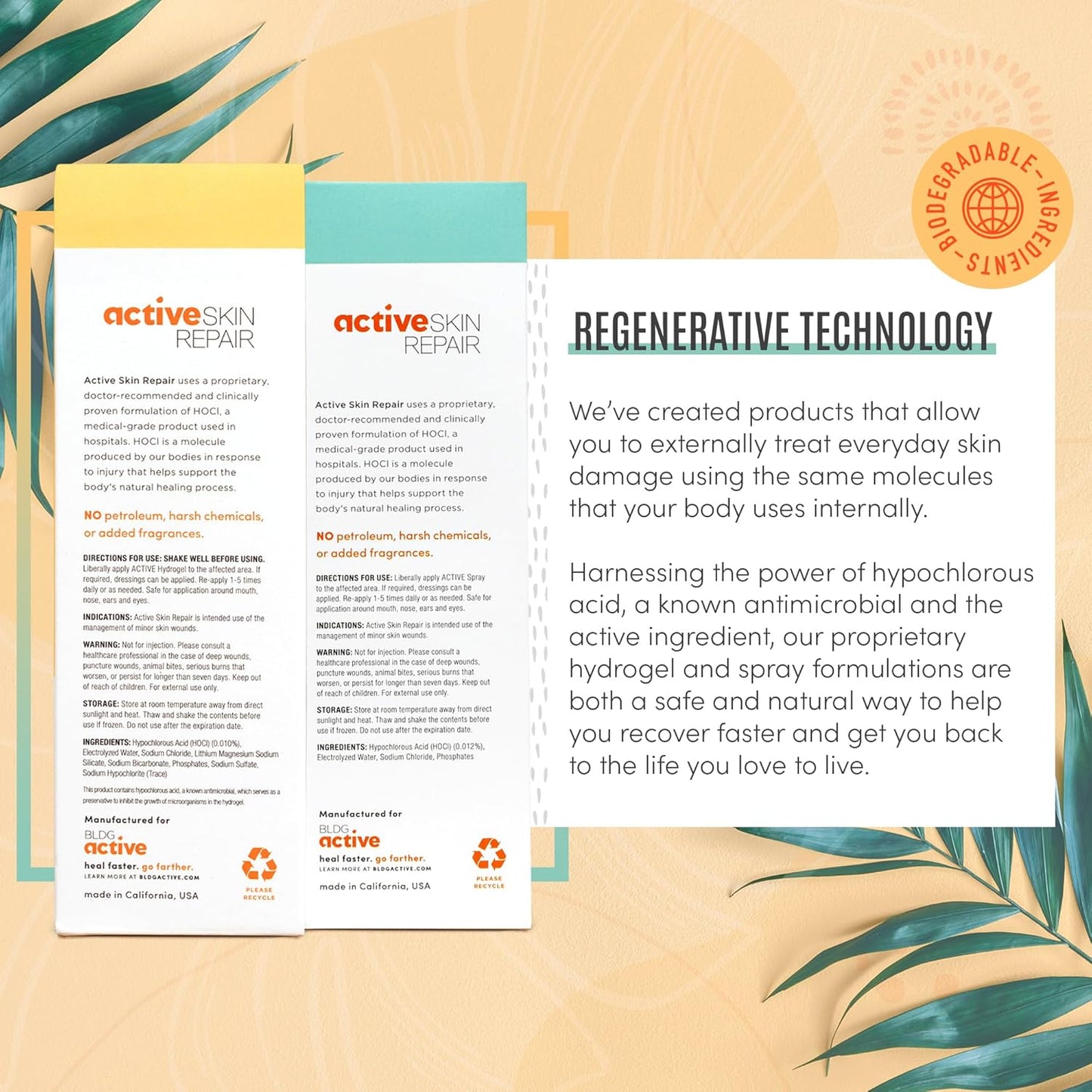 Active Skin Repair - First Aid Natural & Non-Toxic Healing Ointment & Antiseptic Spray for Minor Cuts, Wounds, Scrapes, Rashes, Sunburns, and Other Skin Irritations (Bundle, Combo, 3 oz Each)