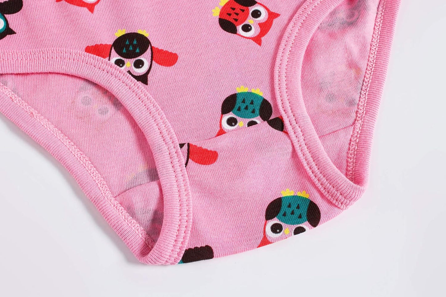 Cadidi Dinos Little Girls' Soft Cotton Underwear Kids Cool Breathable Comfort Panty Briefs Toddler Undies(Pack of 6)