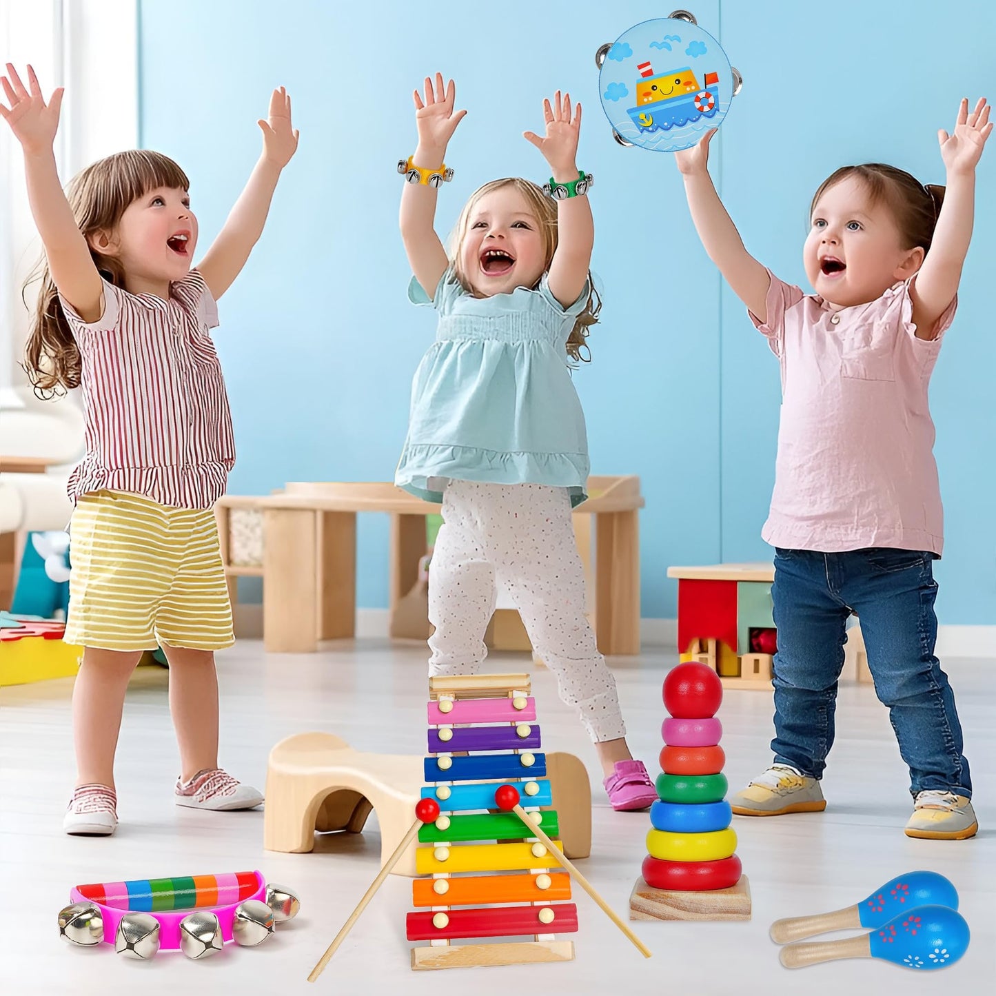 Childom Kids Musical Instruments for Toddlers,Baby Musical Toys for Toddlers,Preschool Educational
