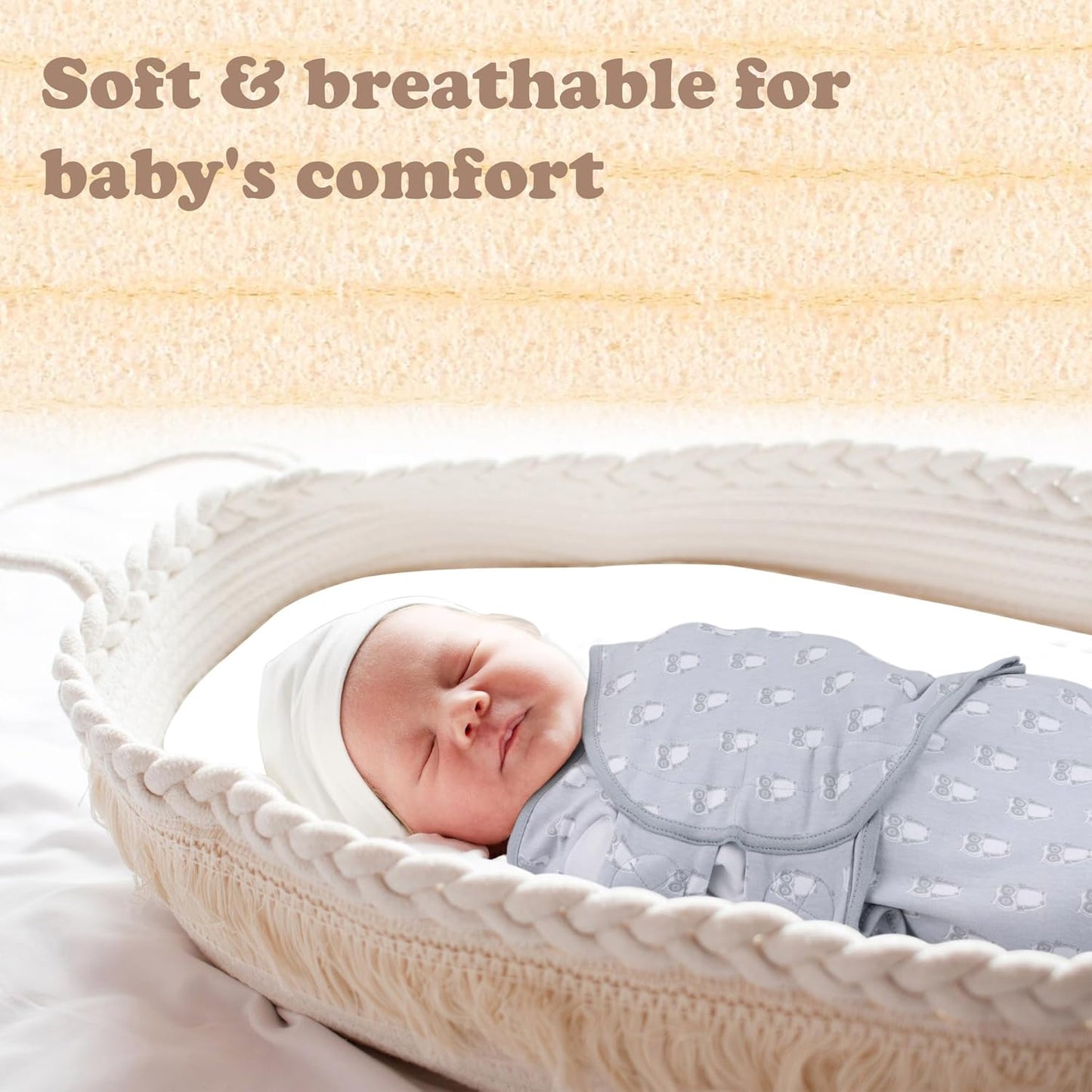 Bublo Baby Swaddles for Newborns – 3-Pack Infant Swaddles 0-3 Months – Adjustable Newborn Swaddle