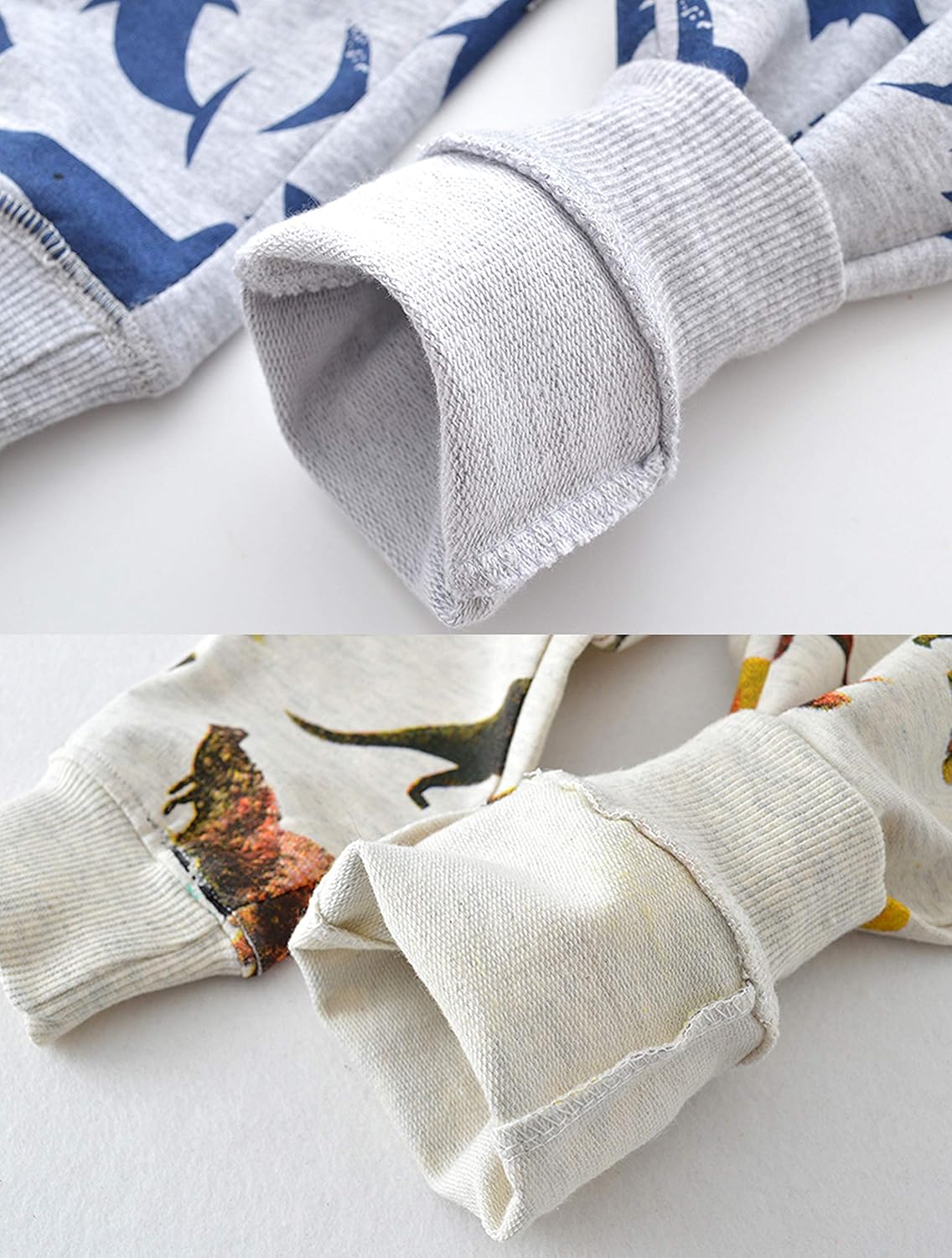 HUAER& Baby Boy's Jogger Pants Dinosaur Car Drawstring Elastic Sweatpants