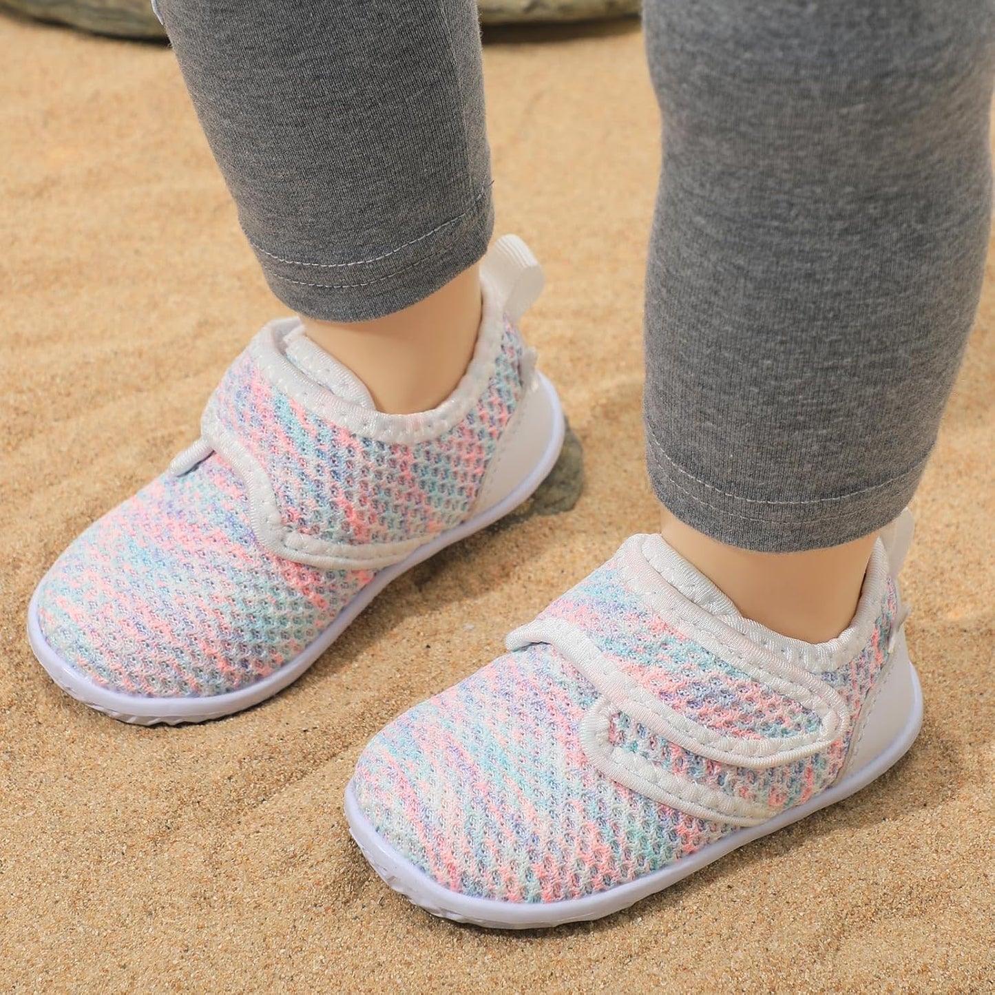 FEETCITY Baby Walking Shoes Barefoot Baby Shoes Infant Sneakers Newborn Crib Shoe Lightweight Flexible Slip On Shoe