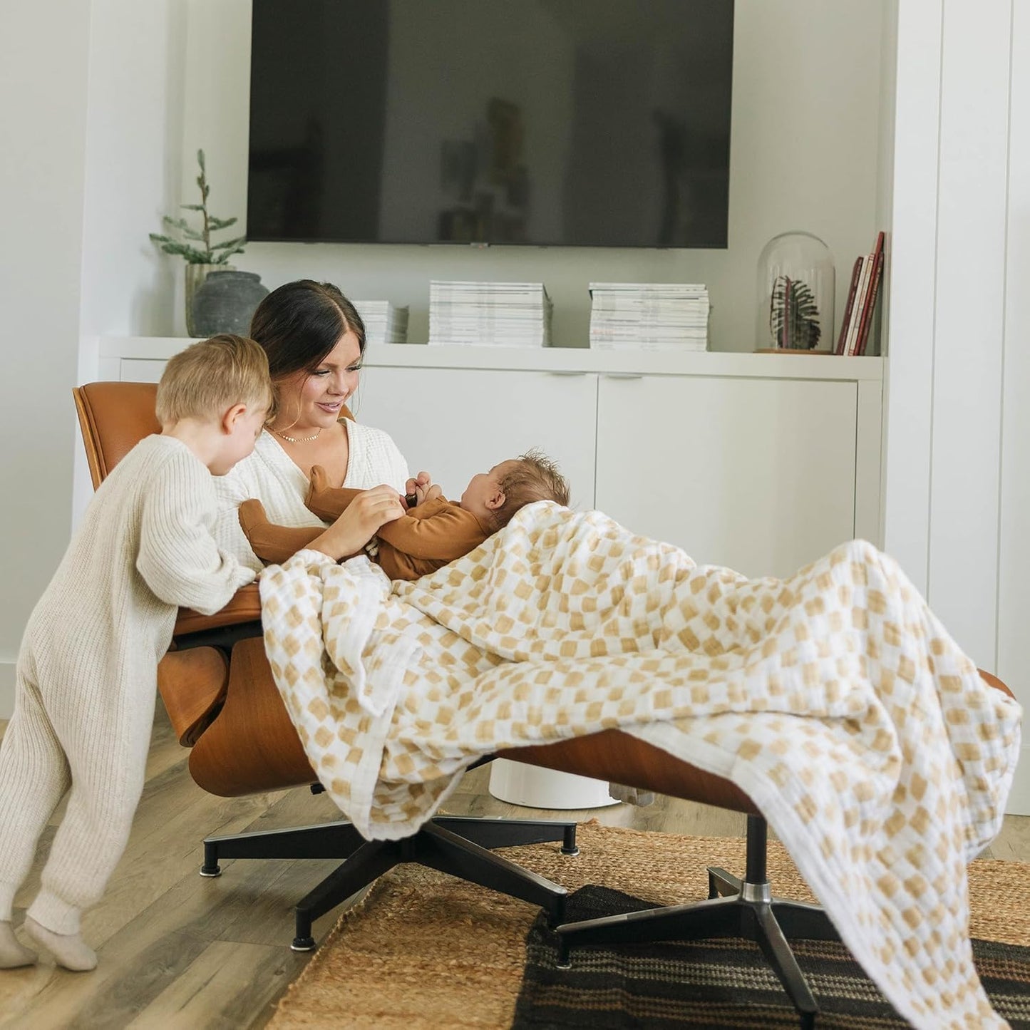 Little Unicorn Premium Quilted Throw | Super Soft, Multi-Layered Muslin XL Blanket| Great for Kids