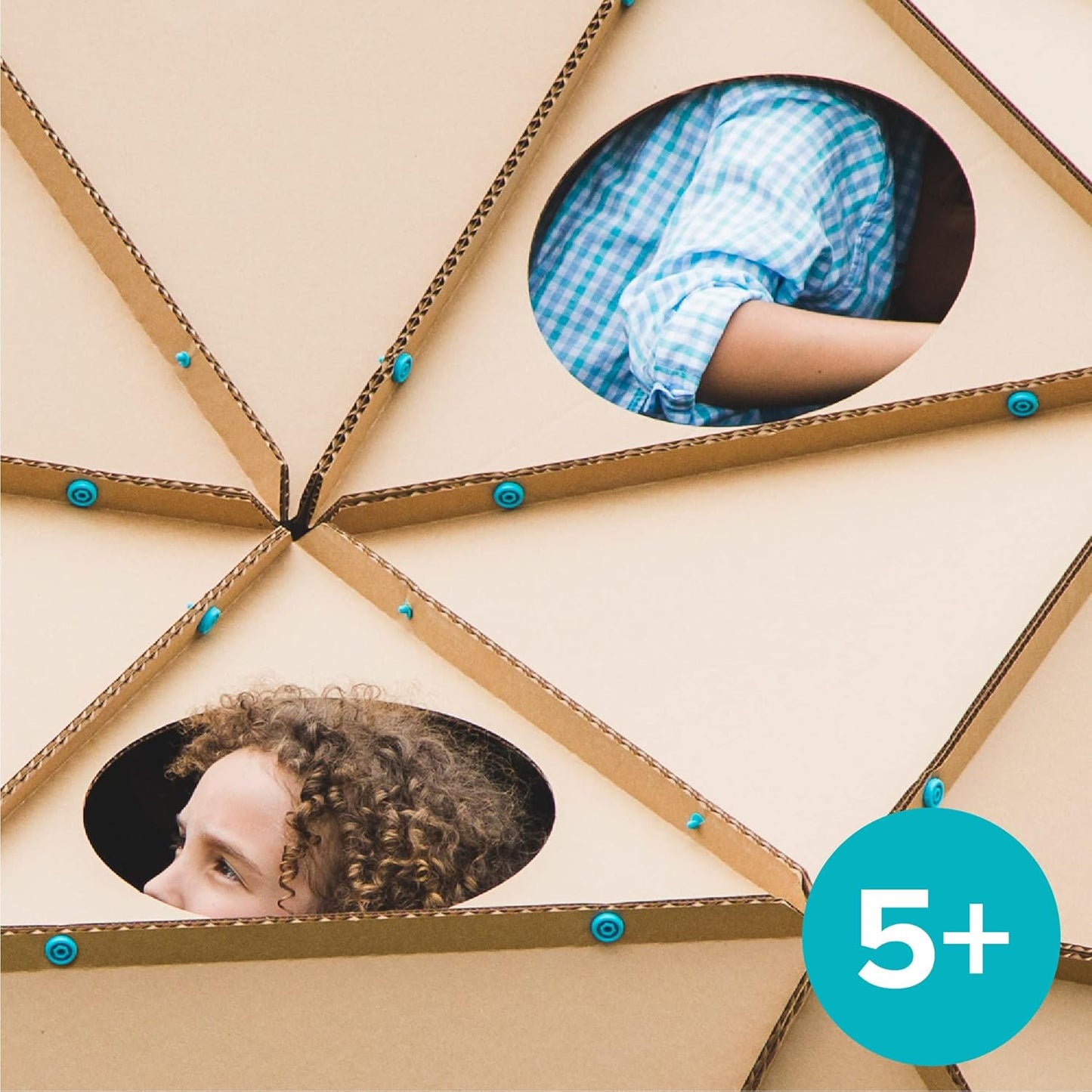 Makedo Invent | Upcycled Cardboard Construction Toolkit in Large Toolbox (360 Pieces) | STEM + STEAM Educational Toys for Classroom Learning | Resuable Tools for Boys and Girls Age 5+