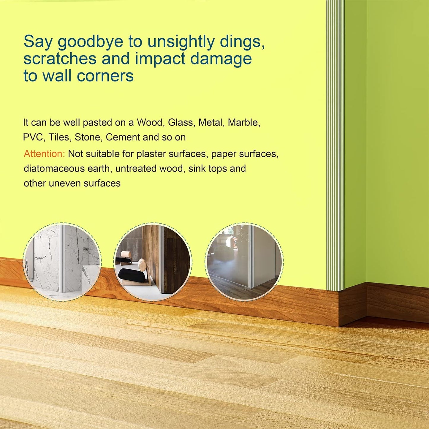 HOMREALM Baby Proofing 7.05ft Long (1.57" Wide) Corner Protector Baby Corner Guards Furniture Corner & Edge Safety Bumpers Clear Baby Proofing Bumper Cushion for Table Furniture Sharp Corners