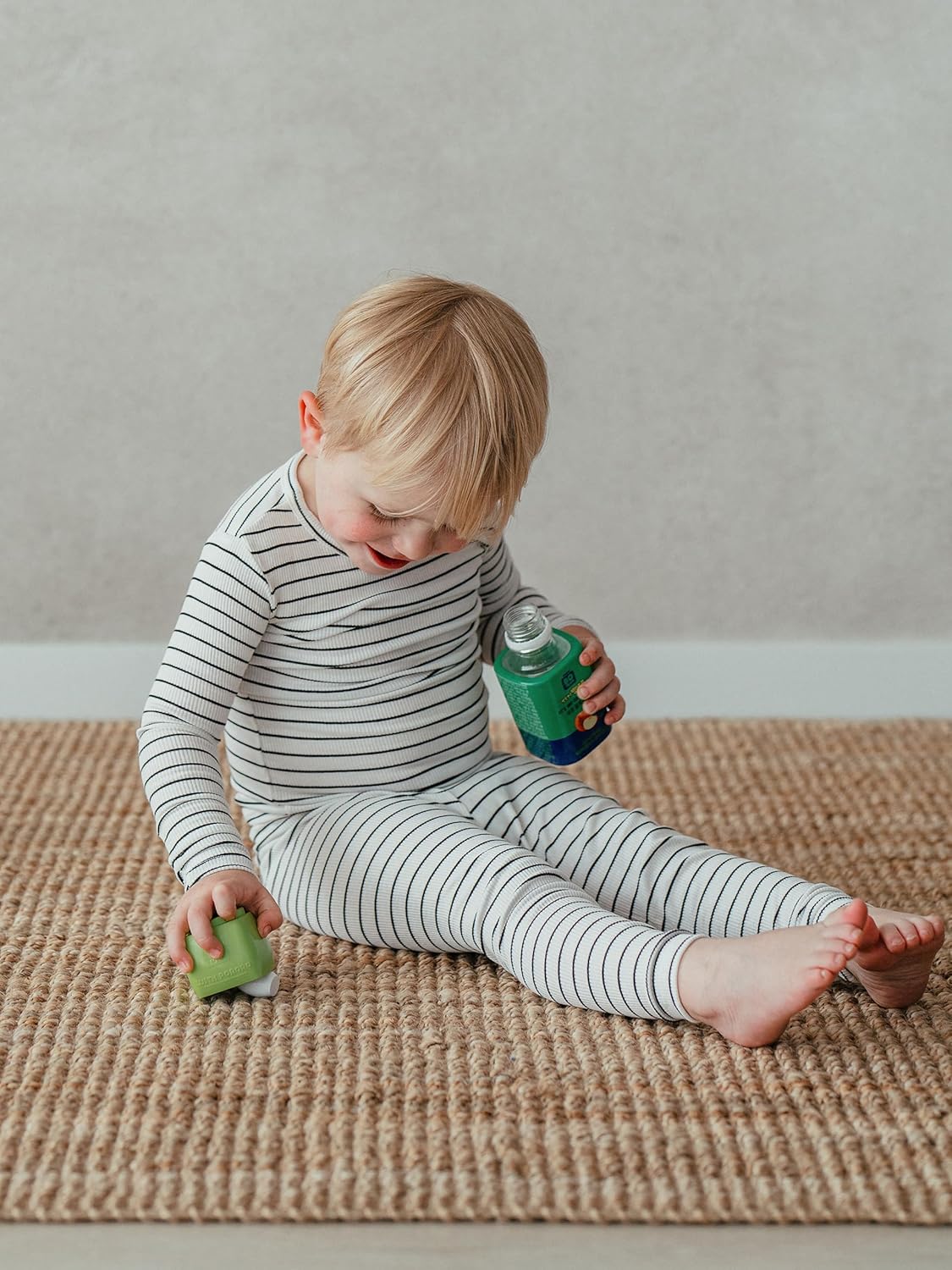 AVAUMA Stripe Pattern Baby Boys Girls Pajama Set Kids Toddler Snug fit Ribbed Sleepwear pjs for Daily Life Style