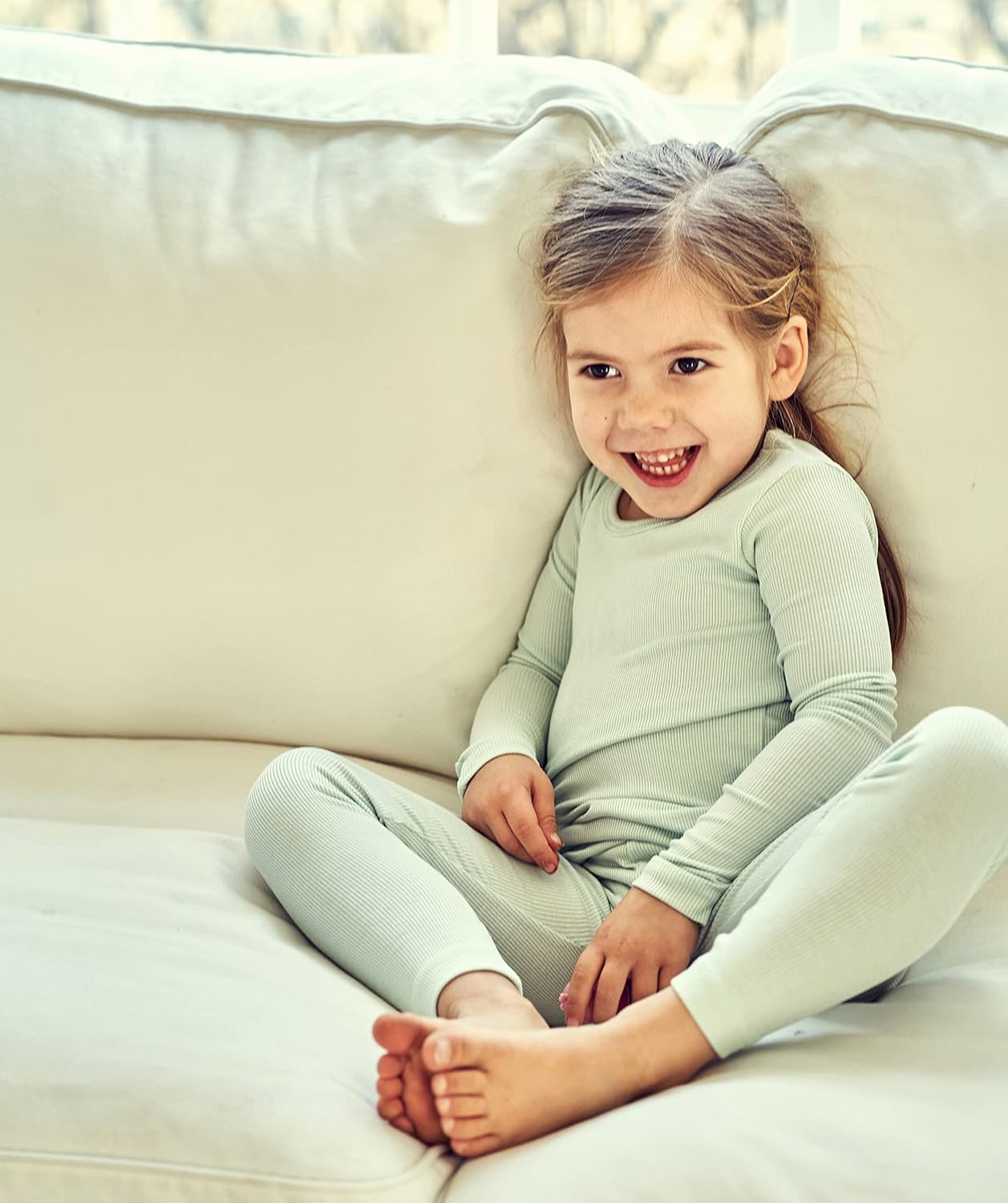 AVAUMA Baby Boys Girls Pajama Set Kids Toddler Snug fit Ribbed Sleepwear pjs for Daily Life Style