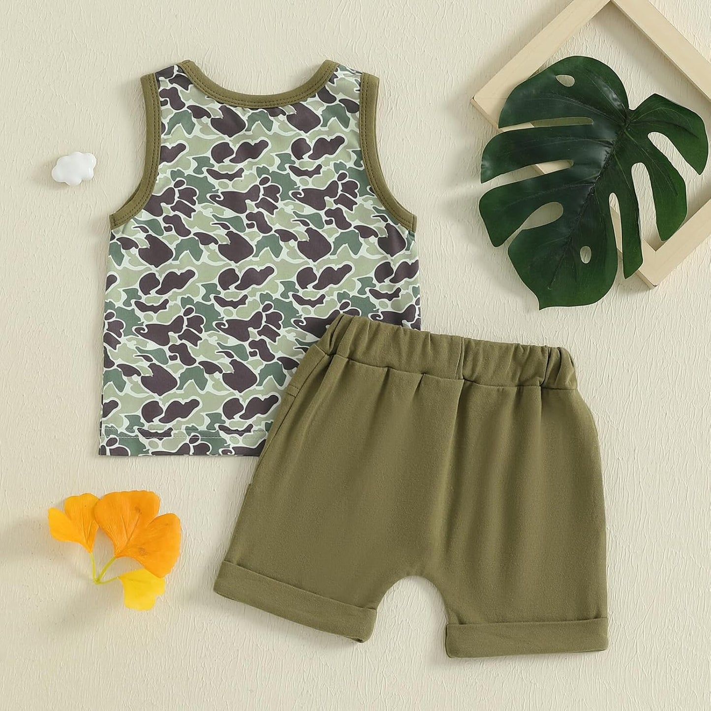 Kupretty Baby Boy Summer Clothes Sleeveless Tank Tops Vest T-Shirt + Casual Shorts Toddler Outfits Set