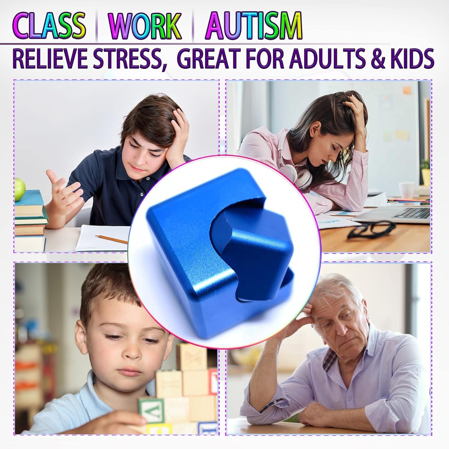 Fidget Spinner Toys Cube Adults, Easter Basket Stuffers for Teens Metal EDC Cool Desk Gadgets Office Toys Small Anxiety Figette Sensory Toy, ADHD Tool Fingears Figet Stress Valentine Gift for Boys