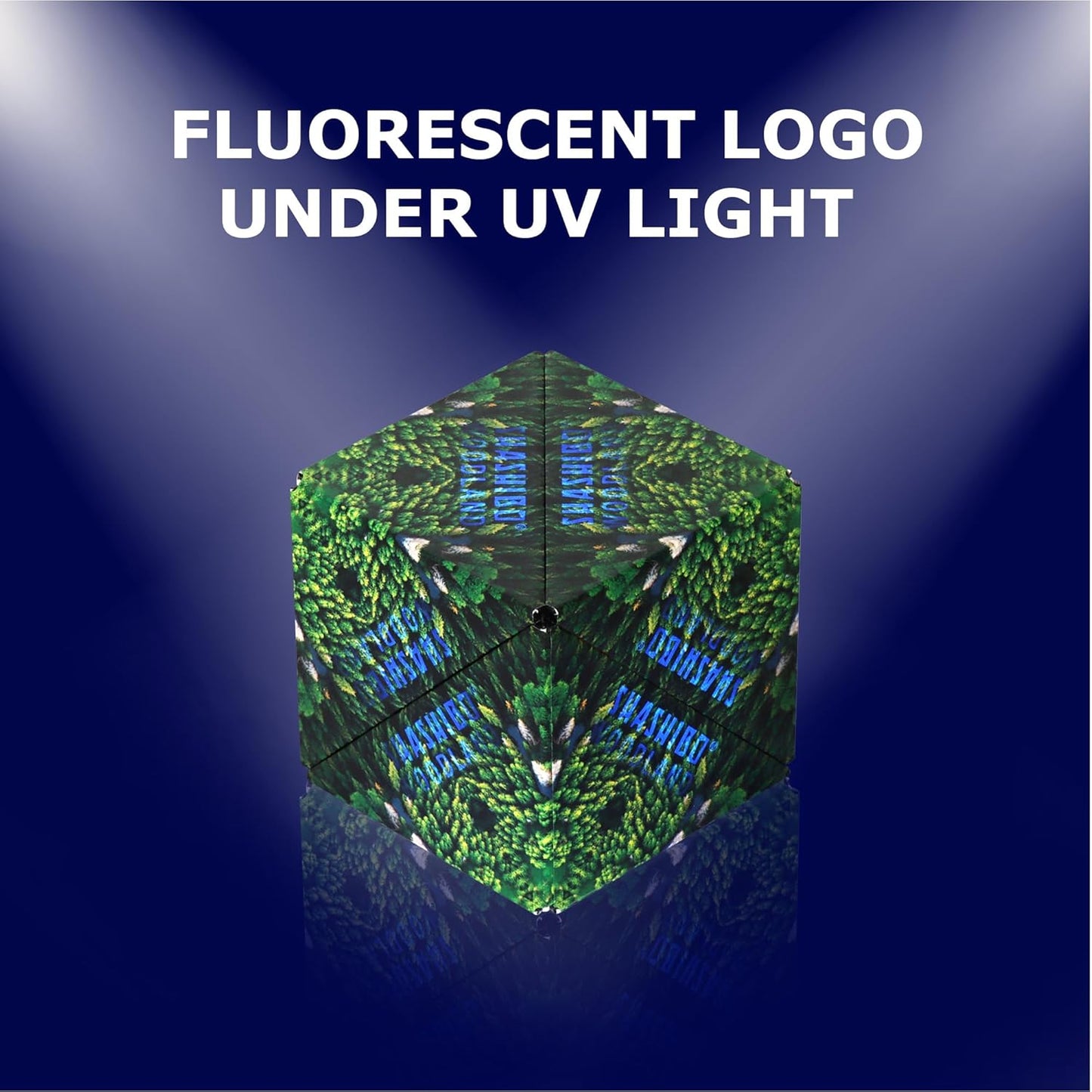 SHASHIBO Shape Shifting Box - Award-Winning, Patented Fidget Cube w/ 36 Rare Earth Magnets - Transforms Into Over 70 Shapes, Download Fun in Motion Toys Mobile App (Wild Series - Forest)