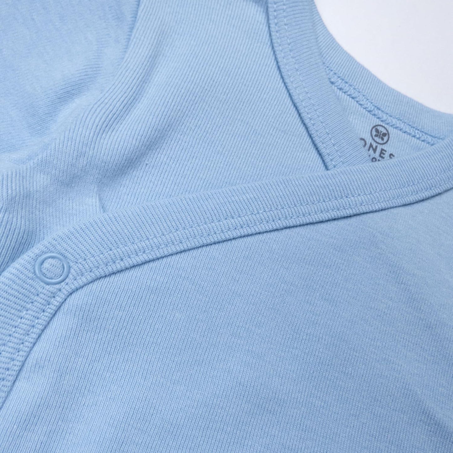 HonestBaby unisex-baby 3-pack Long Sleeve Side-snap Kimono Bodysuits Organic Cotton for Infant Baby Boys, Girls, Unisex