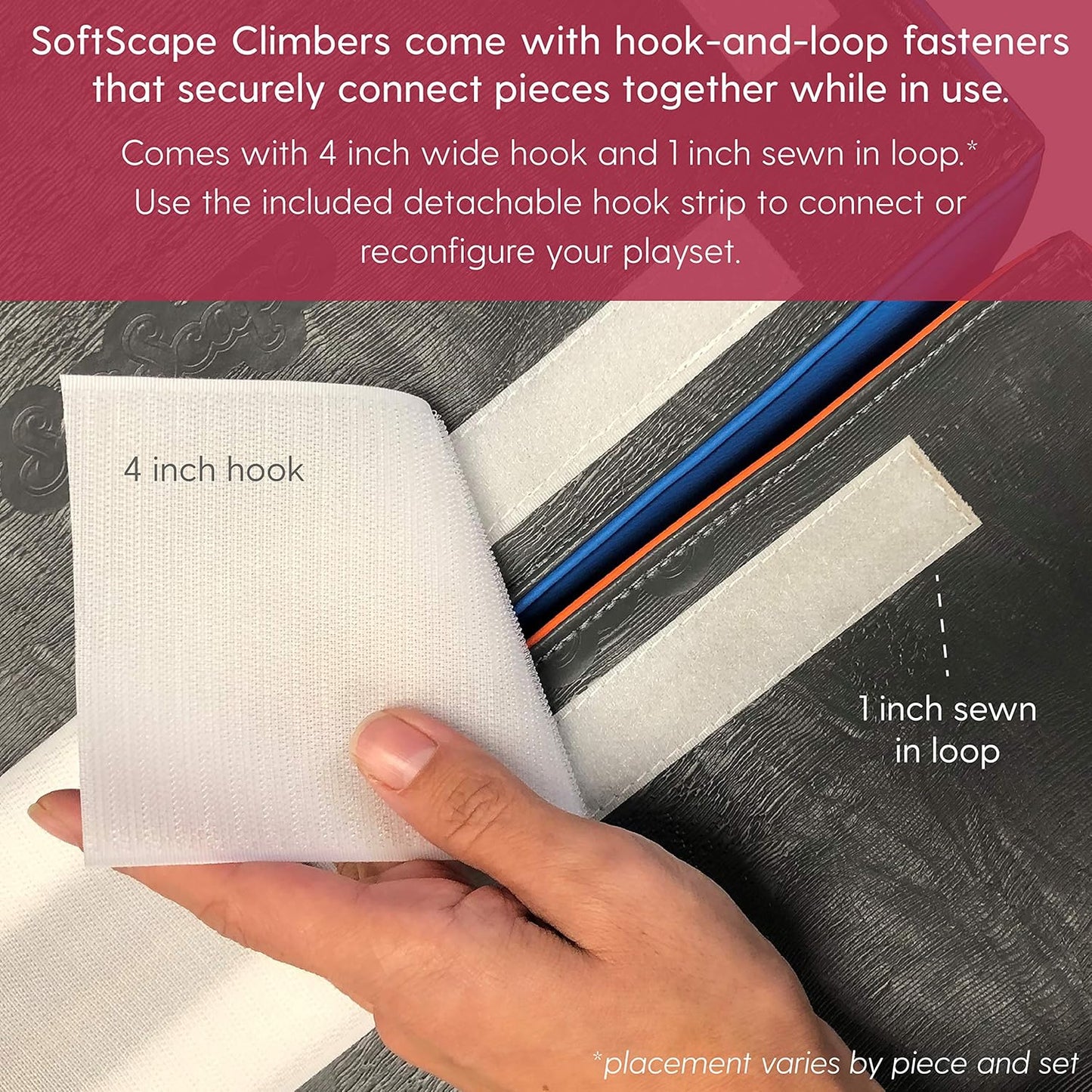 Factory Direct Partners 11618-CTNV SoftScape Toddler Playtime Climber, Indoor Active Play Structure (3-Piece Set) - Contemporary/Navy