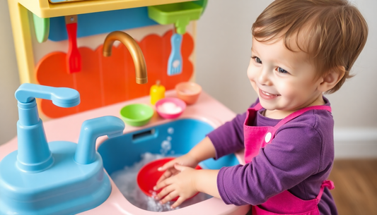 Unlock Your Child's Imagination with the Electric Kitchen Sink Toy: A Pretend Play Dishwasher Set