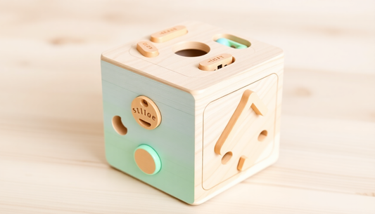 Montessori Hexahedron Toy – 6-Sided Educational Activity Box