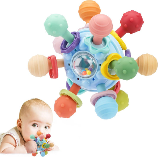 Baby Sensory Toy – Teething Relief & Brain Development for Infants (0–12 Months)