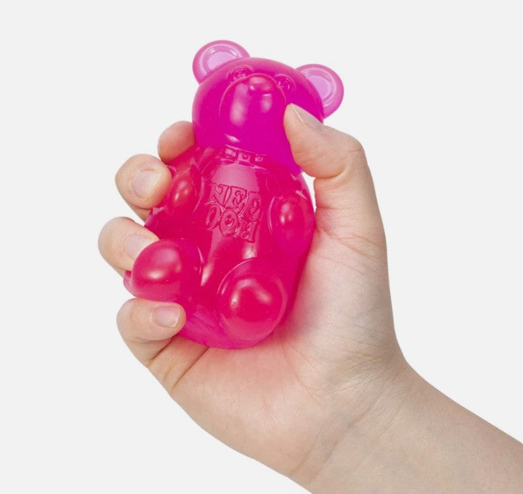 Pink Gummy Bear Sensory Toy – Squishy Stress Relief Fidget Toy for Kids & Adults (1 Piece)