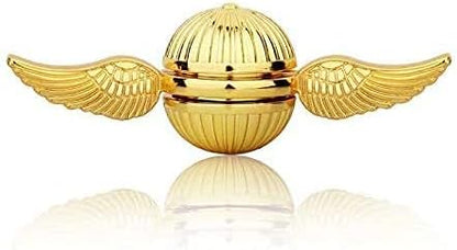 Golden Sphere Fidget Spinner Toy for Kids Adults, Gold Orb Metal Fingertip Hand Finger Spinner, Cool Desk Decoration Toy for Home Office, Wizard Fan Gift, Perpetual Motion Spinning
