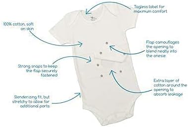 Feeding Tube Undershirt Onesie for Babies, Toddlers and Children