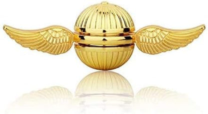 Gold Fidget Spinner Magic Orb Anxiety Toys Stress Relief Reducer Spin Fidgets Hand Bearing Tri Spinner Finger Spinners Toy Focus Fidgeting Restless Novelty Gift for Adults Kids
