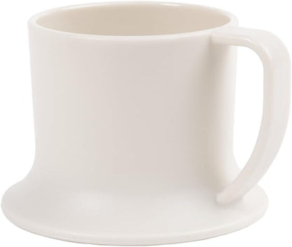 Kids Tumbler and Teacup | 2 Cup Set (6 & 7 Oz) Dishwasher/Microwave Safe 3.5" x 4" | 2 Wide Base Toddler Cups Polypropylene Plastic | Open Sippy Cup for 6+ Month Old (lavender, stone)