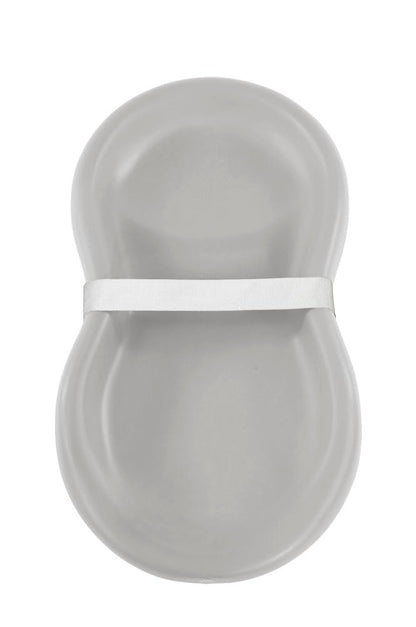 Keekaroo Peanut Changer Grey ??The Original Made in USA Easy-to-Clean Changing pad and The only Shell Over Foam, Fully Water Repellant