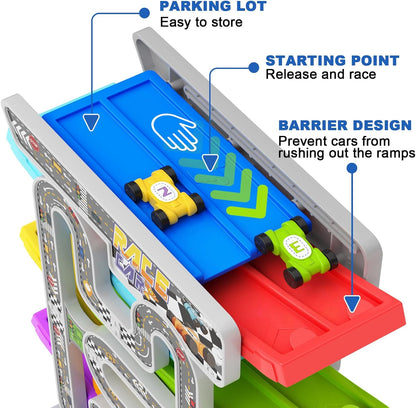 Toddler Race Track Toy – Keeps Kids Busy & Boosts Motor Skills (Ages 2–4)