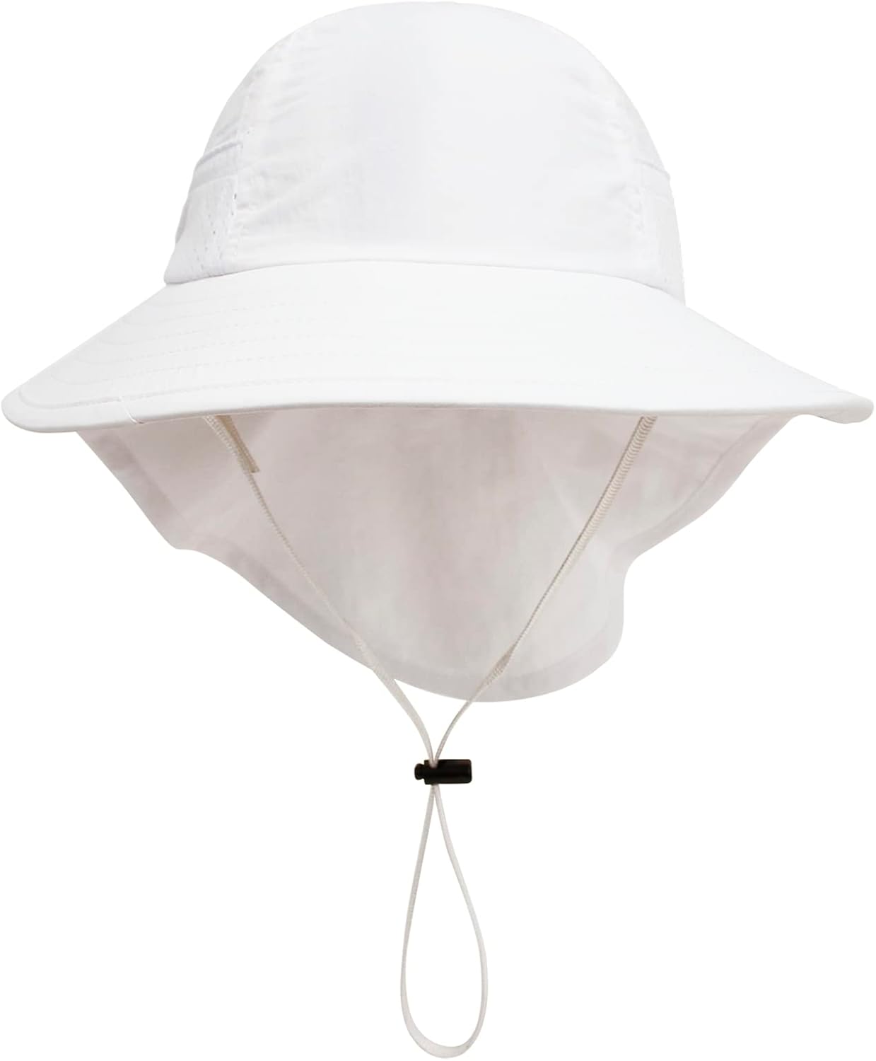 CHUNG Baby Sun Protection Hat Summer Toddler Adjustable UPF 50+ Wide Brim Neck Flap Beach Caps Boys Girls 1-12 Years Kids