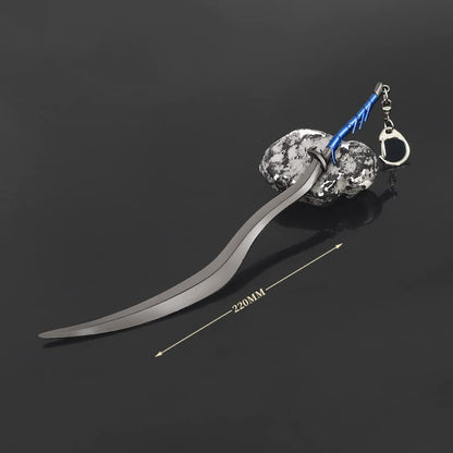 Elden Ring Bloodhound's Fang Curved Greatsword Knight Sword Replica Action Figures Toys Collection Gift Party Supplies Desk Decoration Backpack Pendant Gift