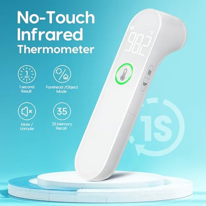 Thermometer for Adults and Kids, Fast Accurate Baby Thermometer, Fever Alarm & Mute Mode, Baby