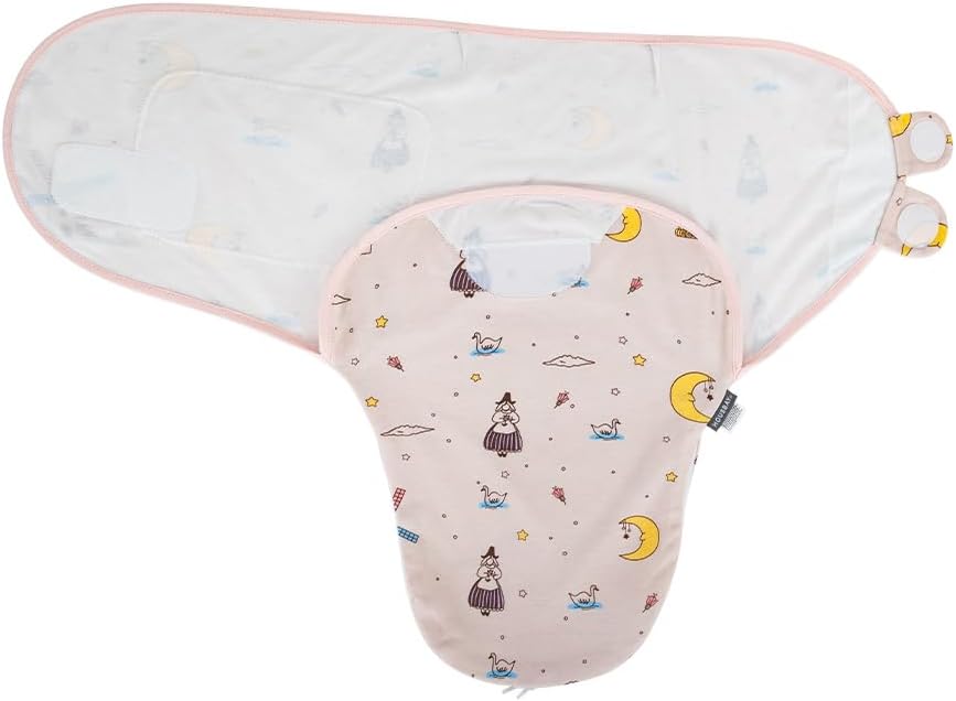 HOUSBAY 100% Cotton Baby Swaddle Sleep Sacks for Newborn Swaddling Blankets Adjustable 2-Way Zipper