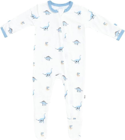 KYTE BABY Unisex Zipper Closure Footies, Rayon Made From Bamboo, 0-24 Months